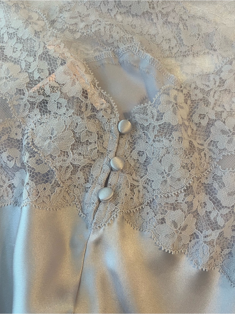Victoria's Secret Light Lavender Satin & Lace Chemise - Picture 6 of 10